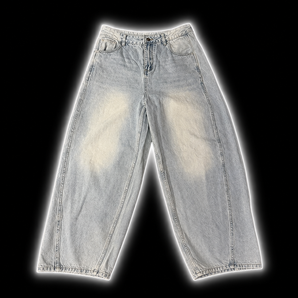 Wheelsup Baggy Jeans, heavyweight bikelife denim, front