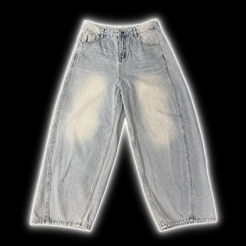 Wheelsup Baggy Jeans, heavyweight bikelife denim, front