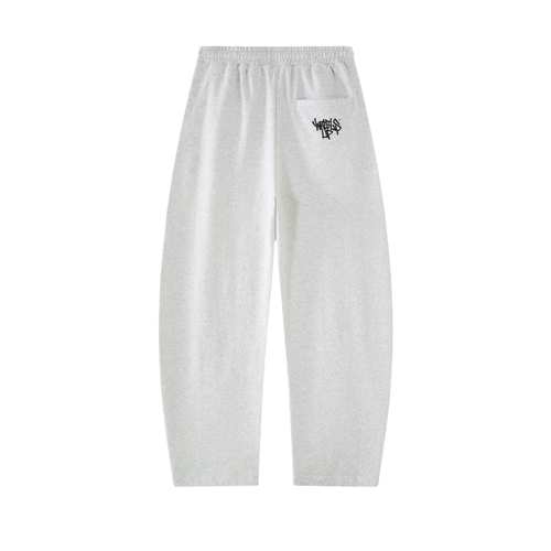 Wheelsup Baggy Sweatpants in White, bikelife streetwear