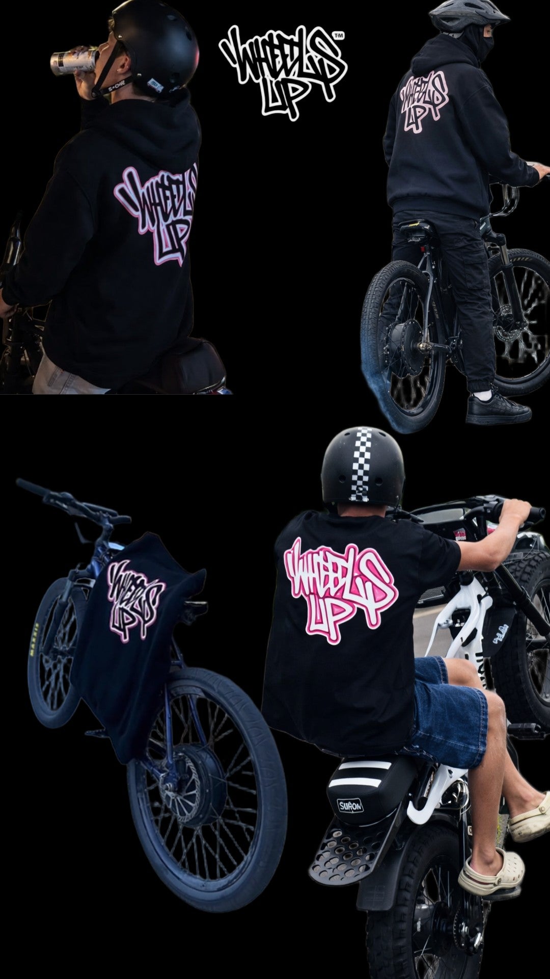 Wheelsup Tee V1 -PINK