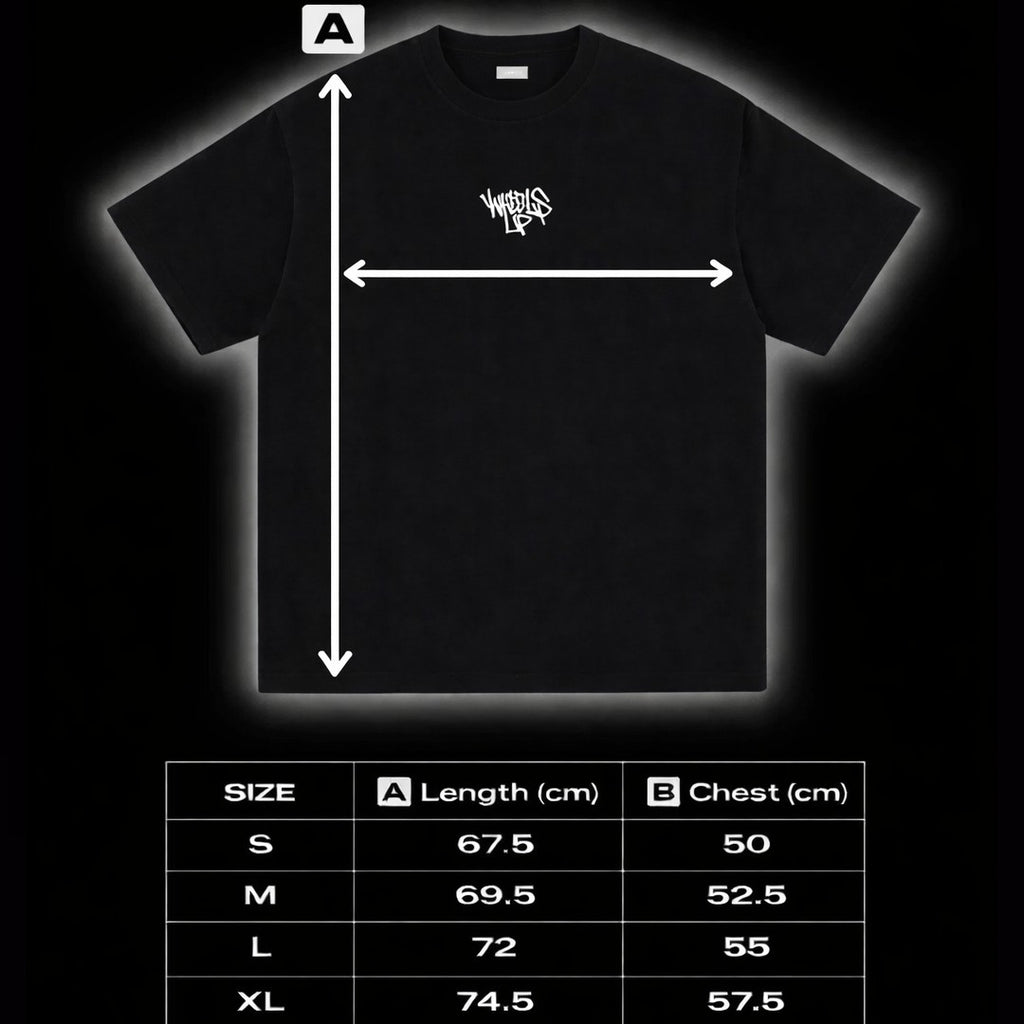 Wheelsup Tee V1 -Black