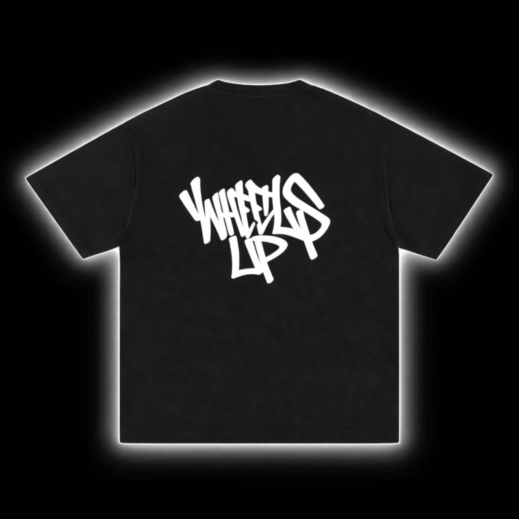 Wheelsup Tee V1 -Black